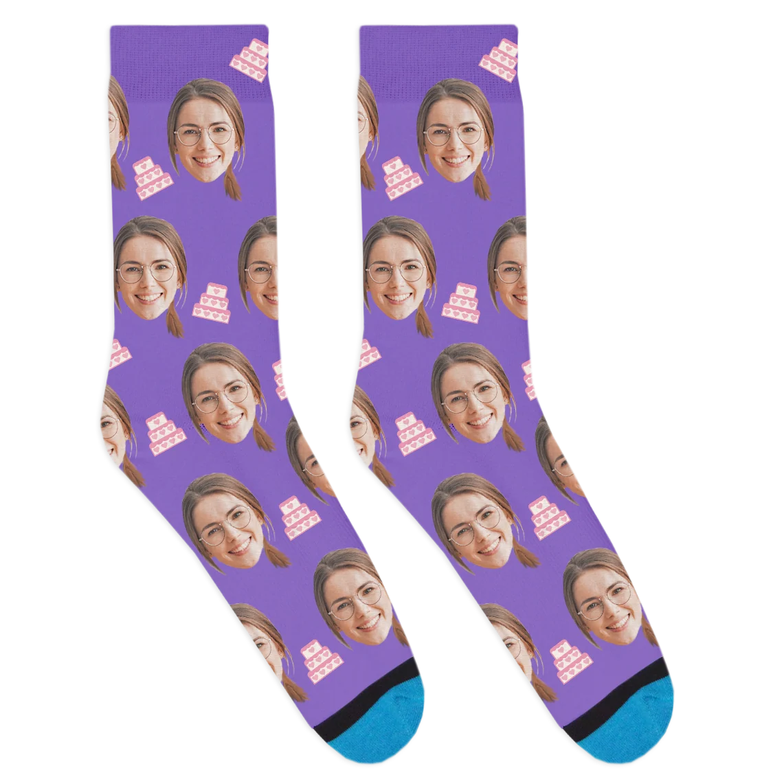 Custom Wedding Cake Socks - Image 7