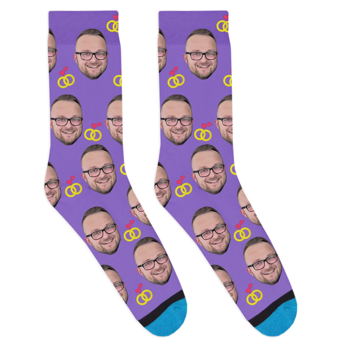 Custom Wedding Ring Socks - Image 8